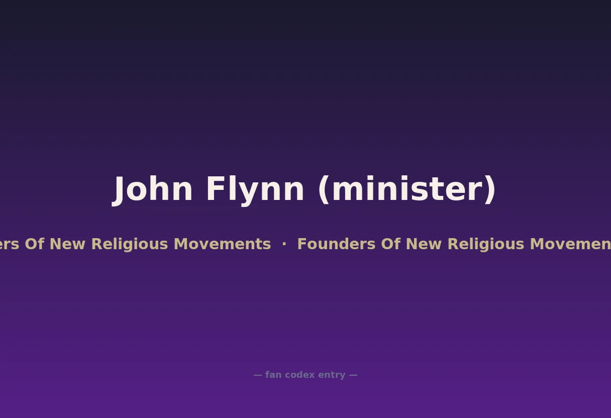 John Flynn (minister)