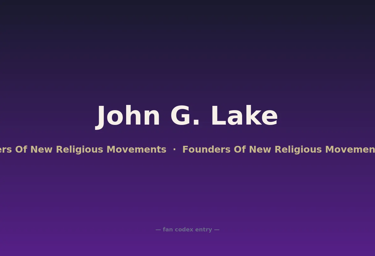 John G. Lake