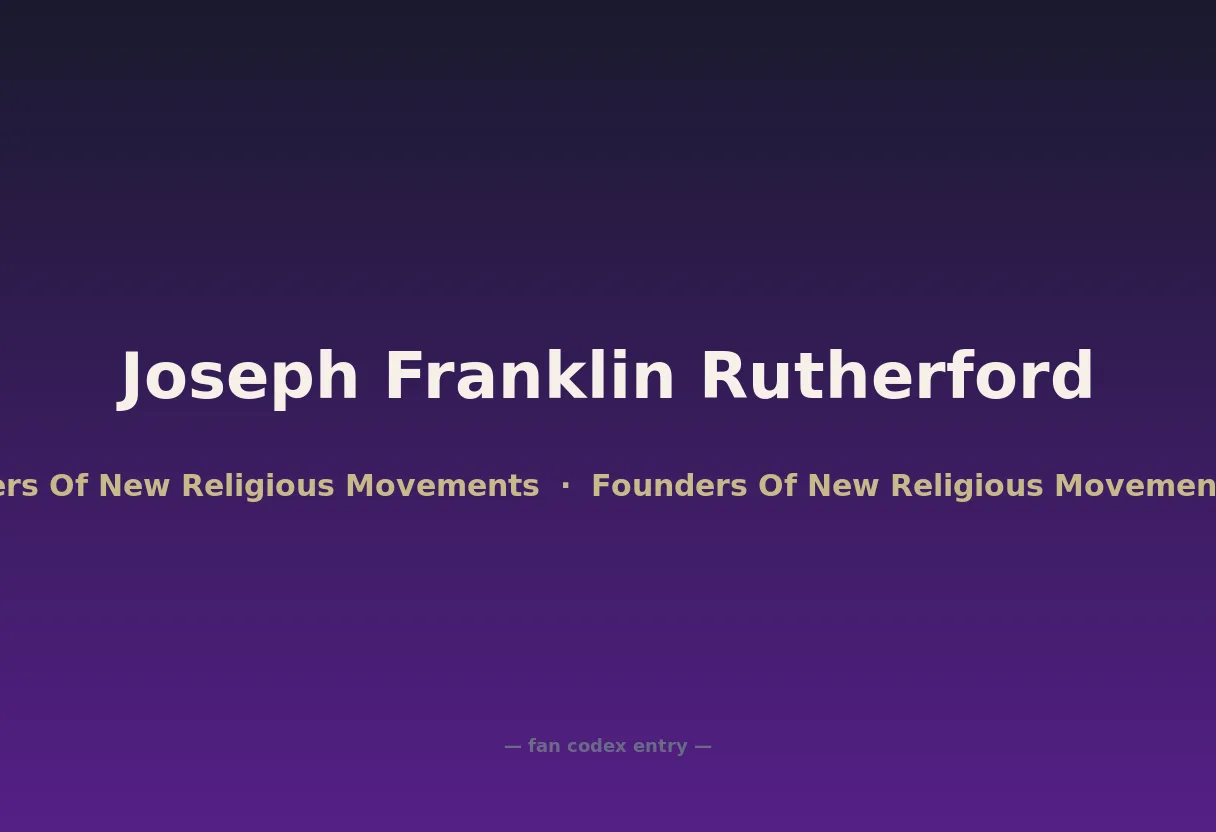 Joseph Franklin Rutherford